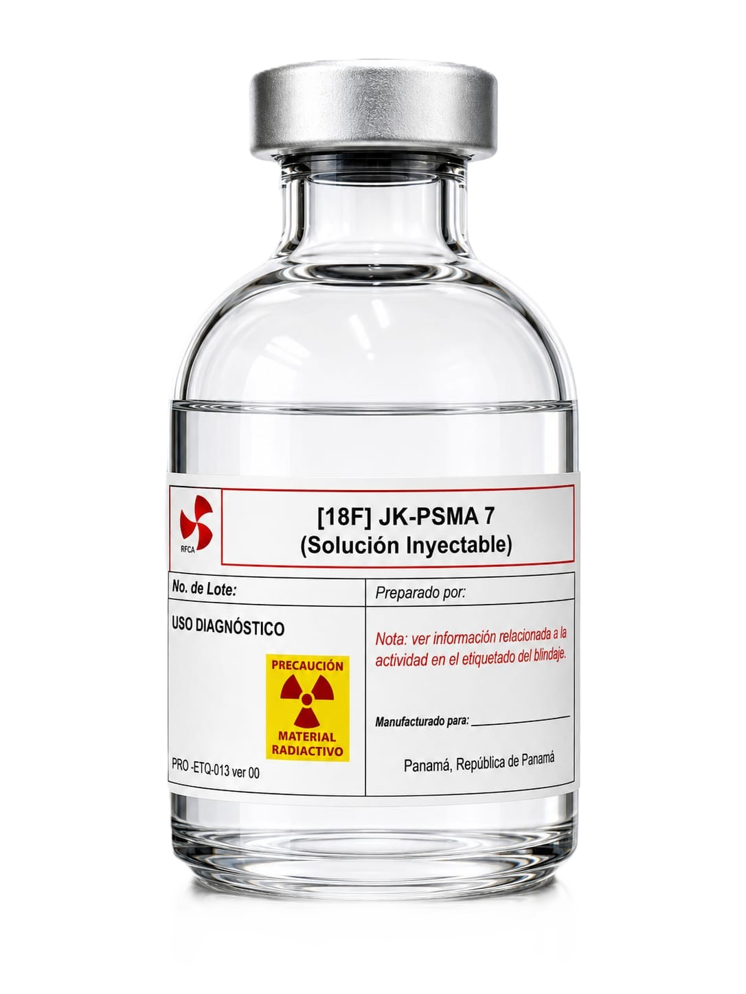 Frasco de (18F) JK-PSMA 7